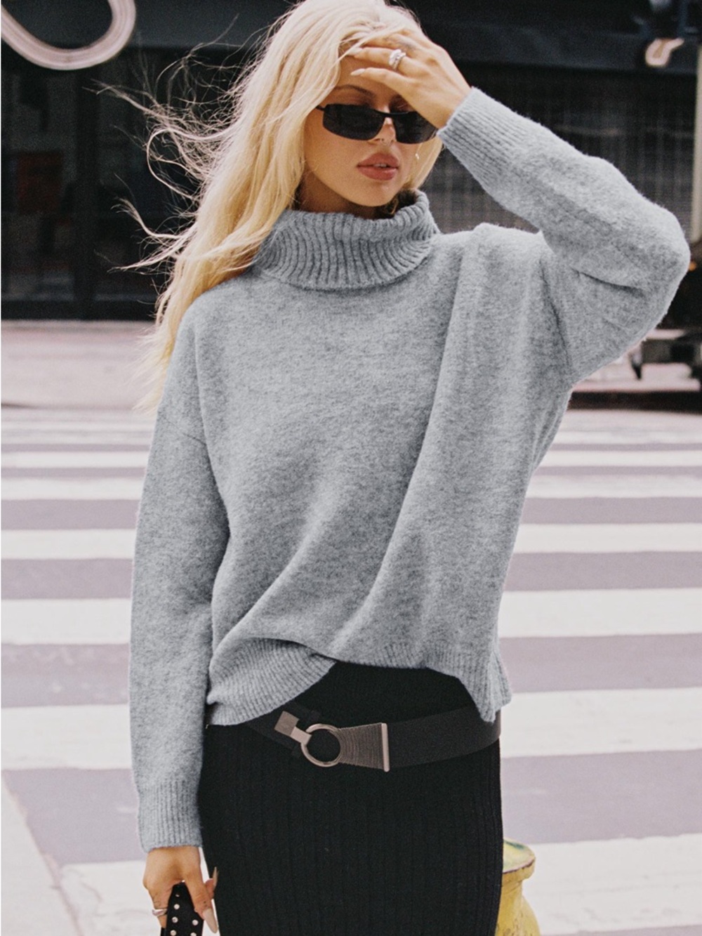 Escada Wool Cashmere Turtleneck Sweater